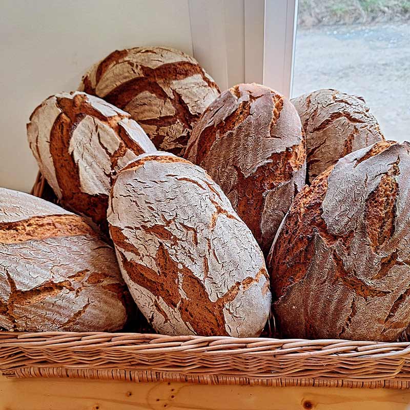 Hofladen frisches Brot vom Bauernhof Lafer, Brot im Hofladen Lafer